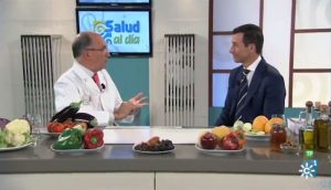 Momento de la entrevista en Canal Sur TV