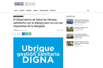 Hablamos en Radio Comarca sobre la reunión con la Consejería de Salud