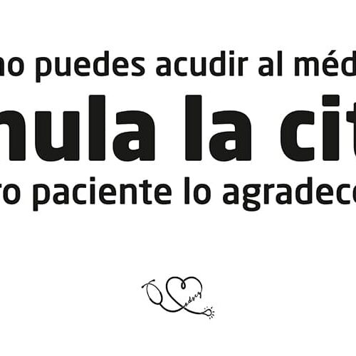 Anular las citas que no se utilicen y optimizar los recursos sanitarios
